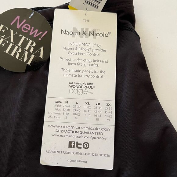 Naomi & Nicole Extra Firm Control Shapewear Inside Magic High Waisted Brief NEW - Picture 5 of 6